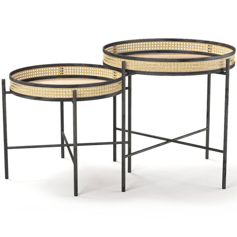 Rattan_wooden_table - Image 3