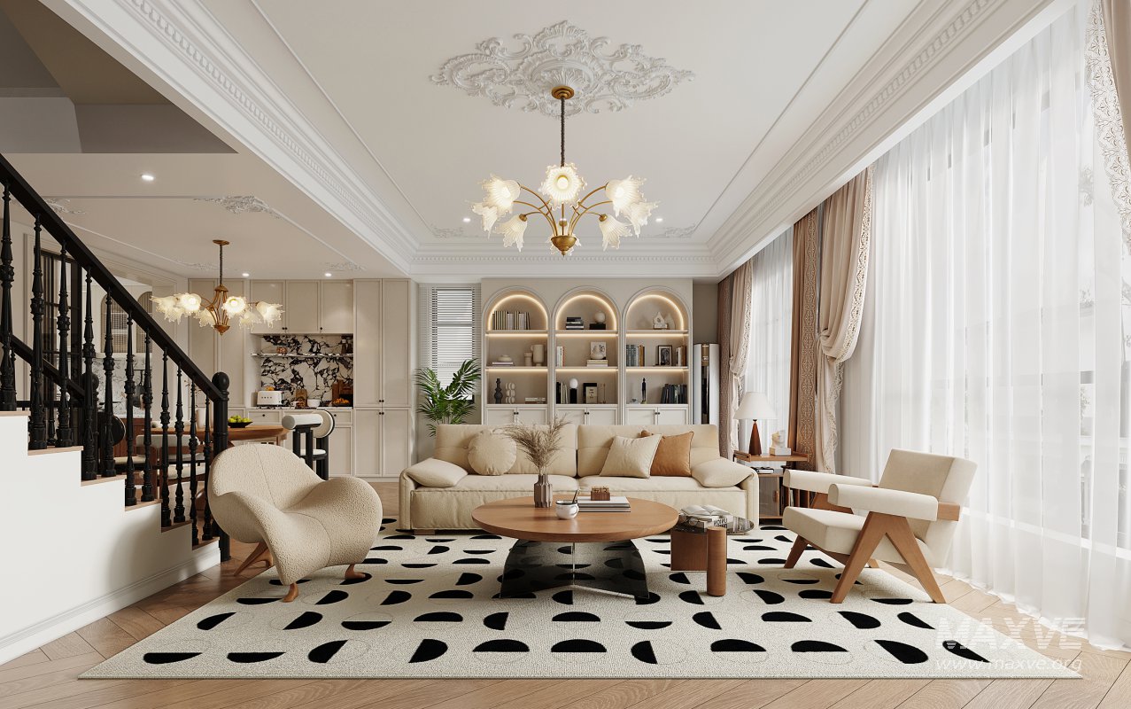 Luxurious living room and dining room - Image 3