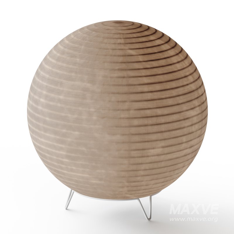 Round LED Japanese Style Lantern Rice Paper Desk Lamp - Image 4