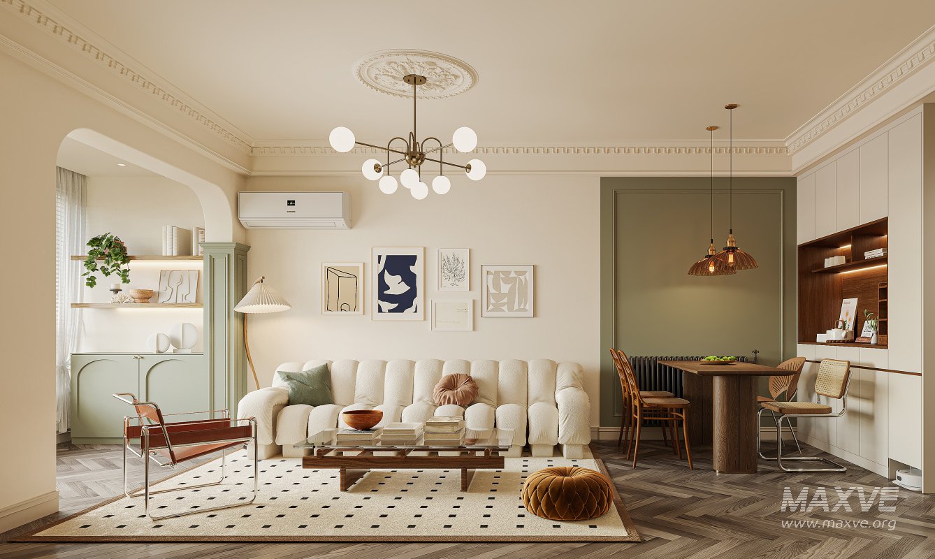 Luxurious living room and dining room - Image 2