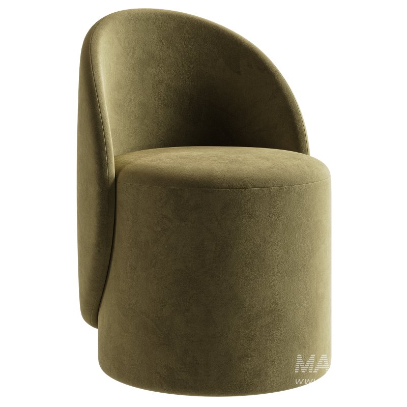 Loreen rotating pouf boucle white - Image 5