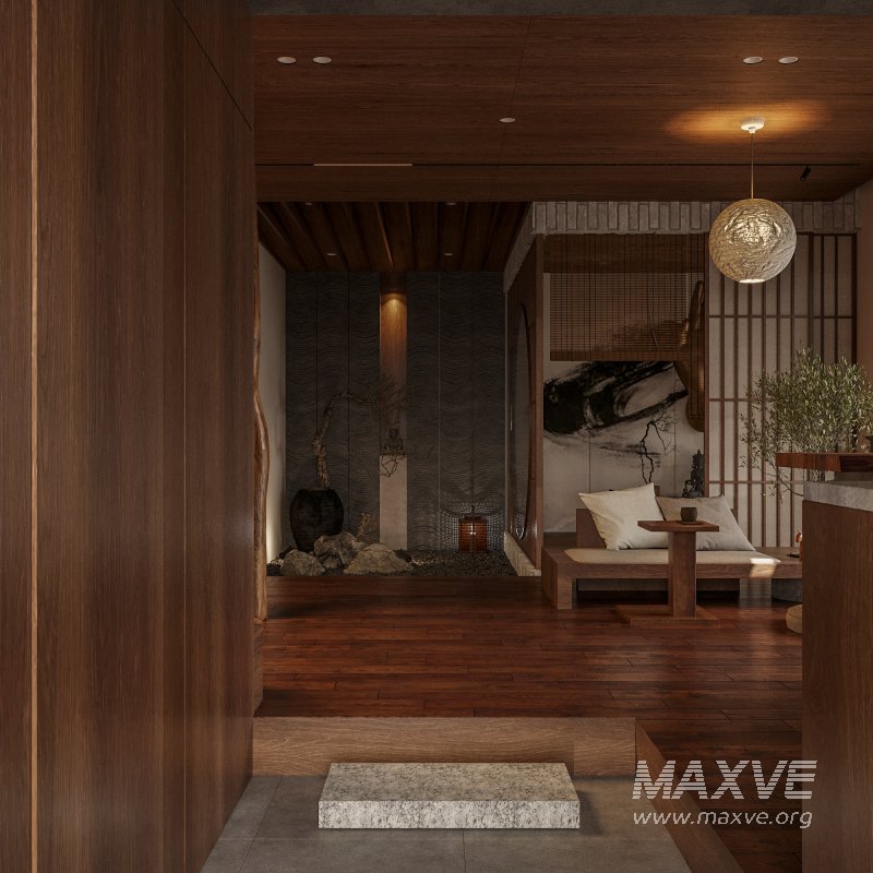 Japanese Living Room Dining Room Bedroom - Image 2