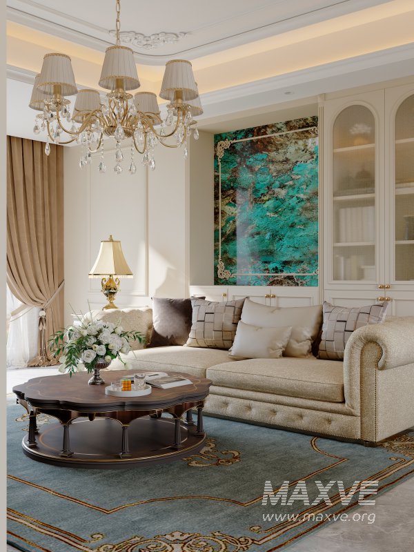 Luxurious classic living room and dining room - Image 6