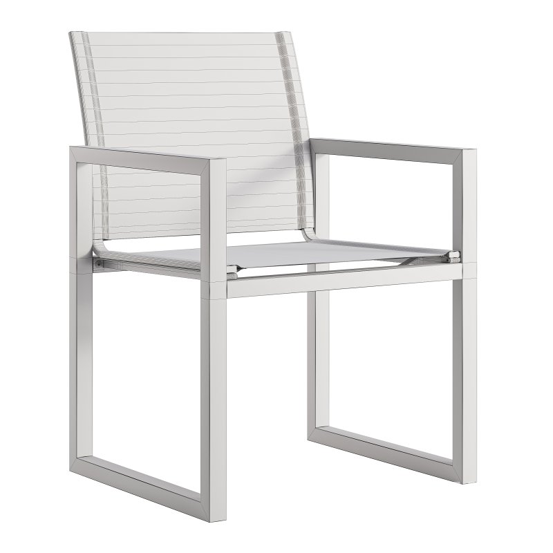 Hayman Teak & Aluminum Dining Chair-harbour - Image 7