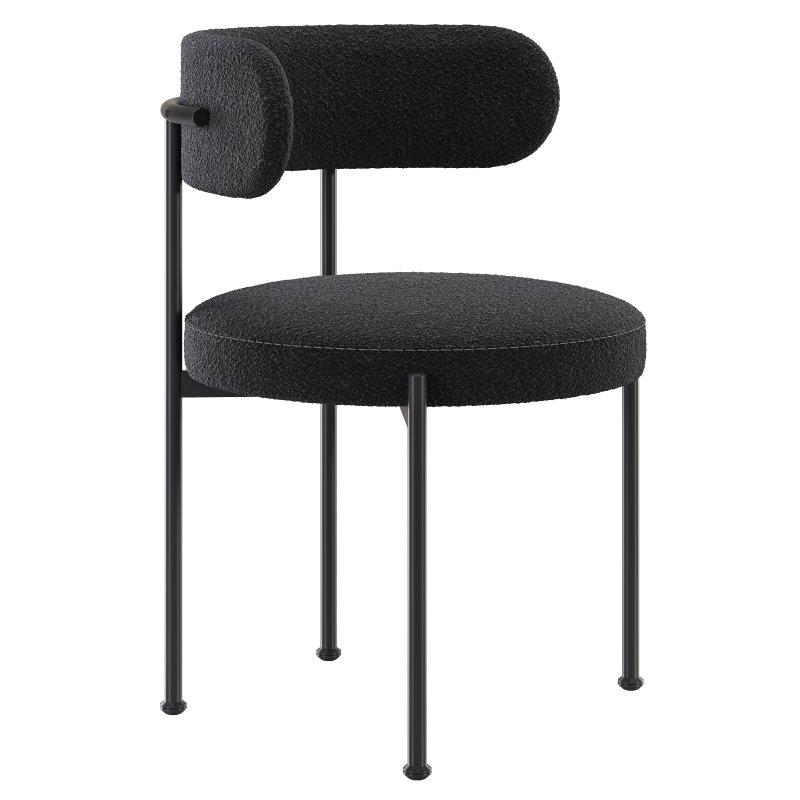 INESSE BOUCLE DINING CHAIR-CB2 - Image 6