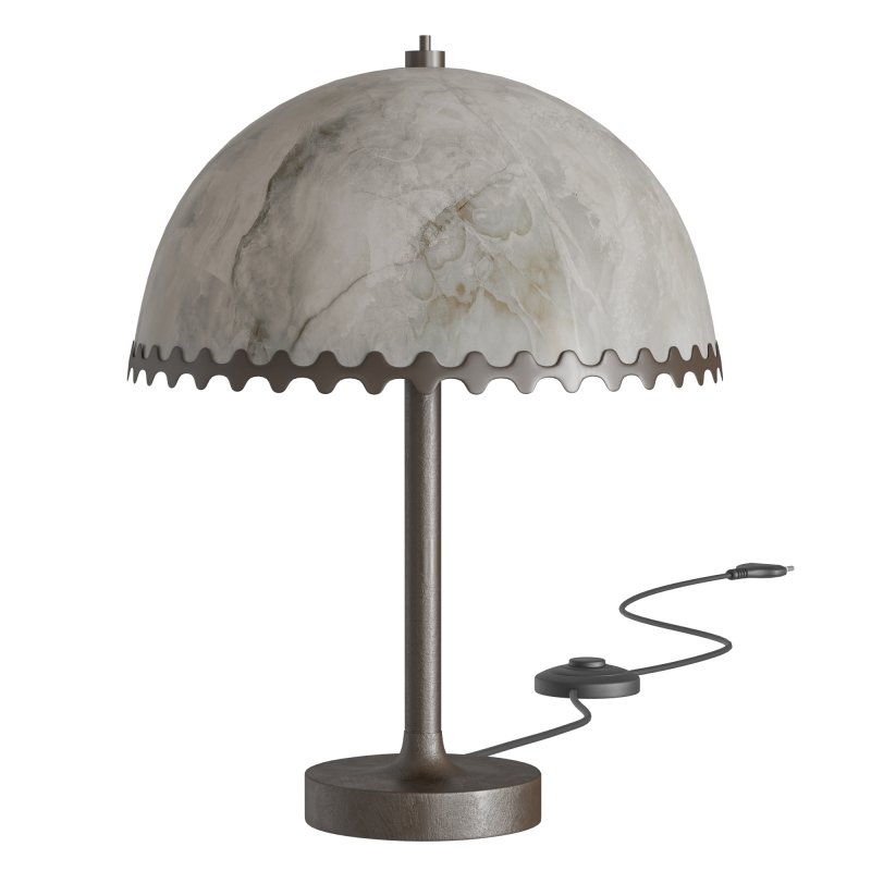 Oceana Black Metal Table Lamp - Image 2