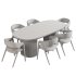 Osten table and arc dining chair set 1 - Thumbnail 3