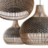 Handwoven Rattan Pendant Light Lampshade - Thumbnail 1