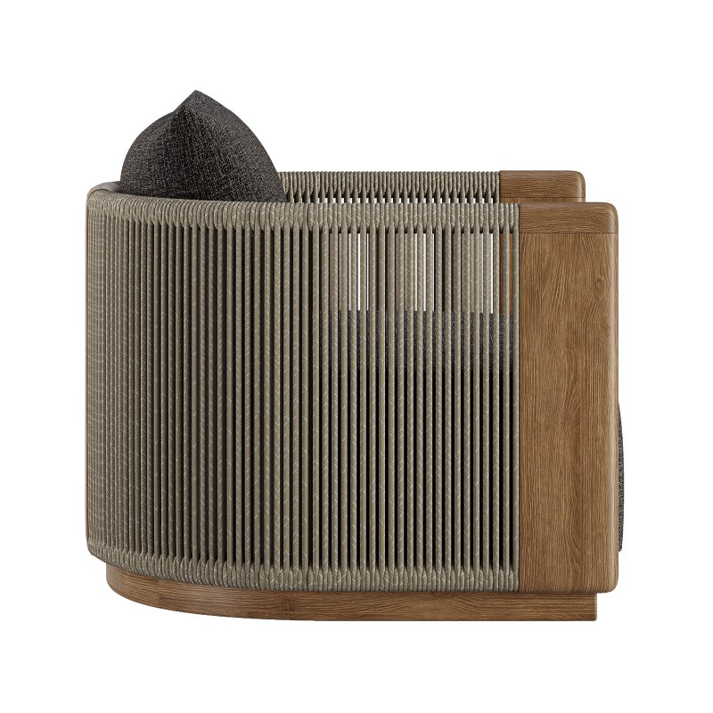 Palm Beach Teak Swivel Lounge Chair-Harbour - Image 6