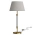 Viator Wrapped White Leather Table Lamp - Thumbnail 6
