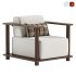 Pinet Teak Outdoor Lounge Chair - Thumbnail 1