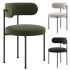 INESSE BOUCLE DINING CHAIR-CB2 - Thumbnail 1