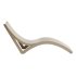 Taupe Farrah 28” Outdoor Chaise Lounge - Thumbnail 4