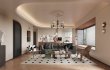 Modern living room and dining room office room interior scene - Thumbnail 6