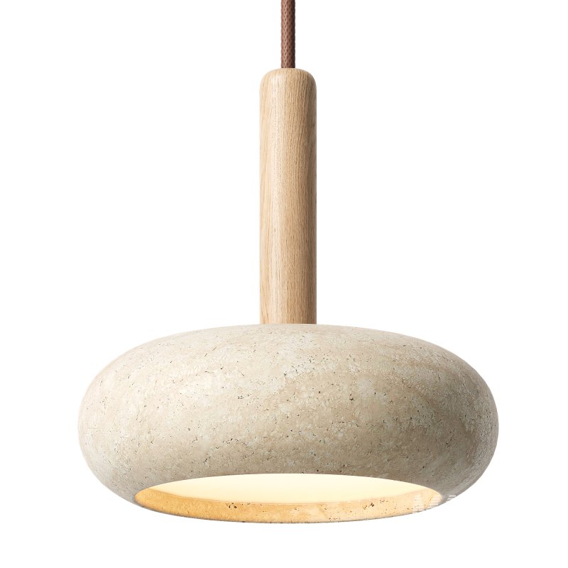 Traditional Japanese Round Wood Pendant Lamps - Image 2