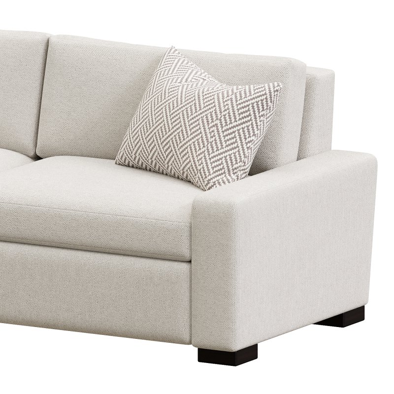 Remington Luxury King Sleeper Sofa in Wiley Parchment - Image 2