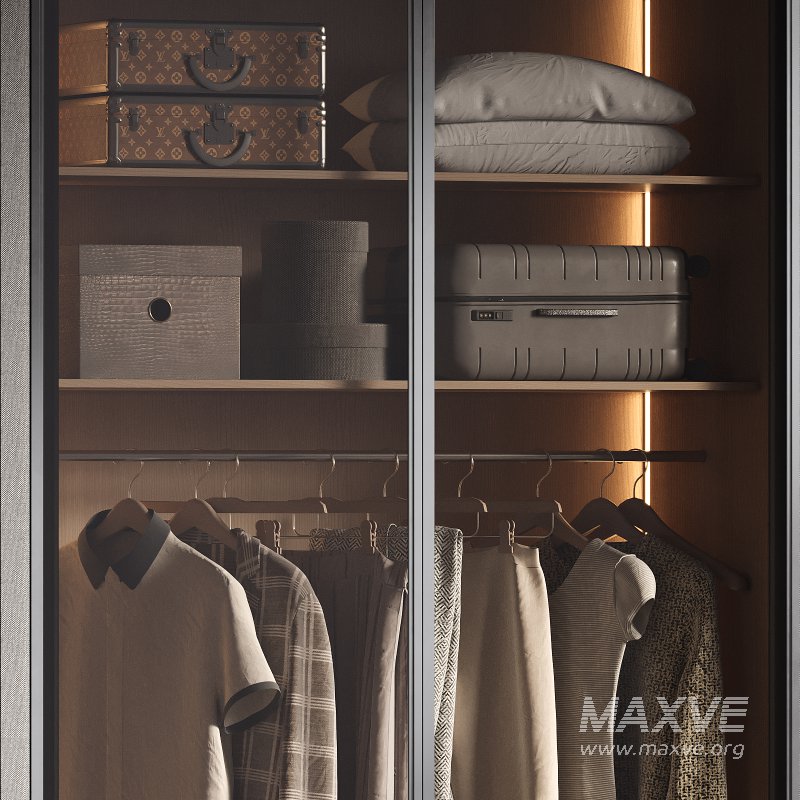 Contemporary Wardrobe Closet 05 - Image 4