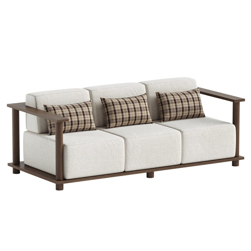 Pinet Teak Outdoor Sofa - Image 5