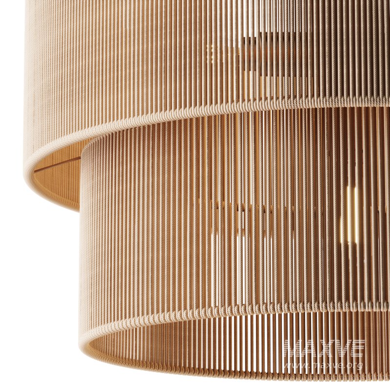 5-Lights Hand-Woven Rattan Pendant Light - Image 8