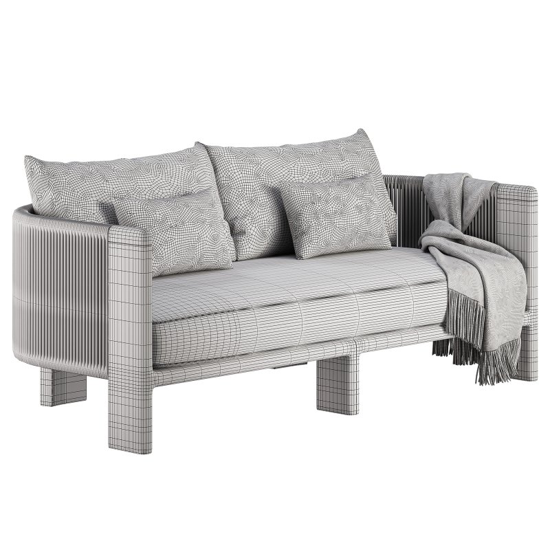 Palm Beach Teak 2 Seat Sofa-Harbour - Image 6