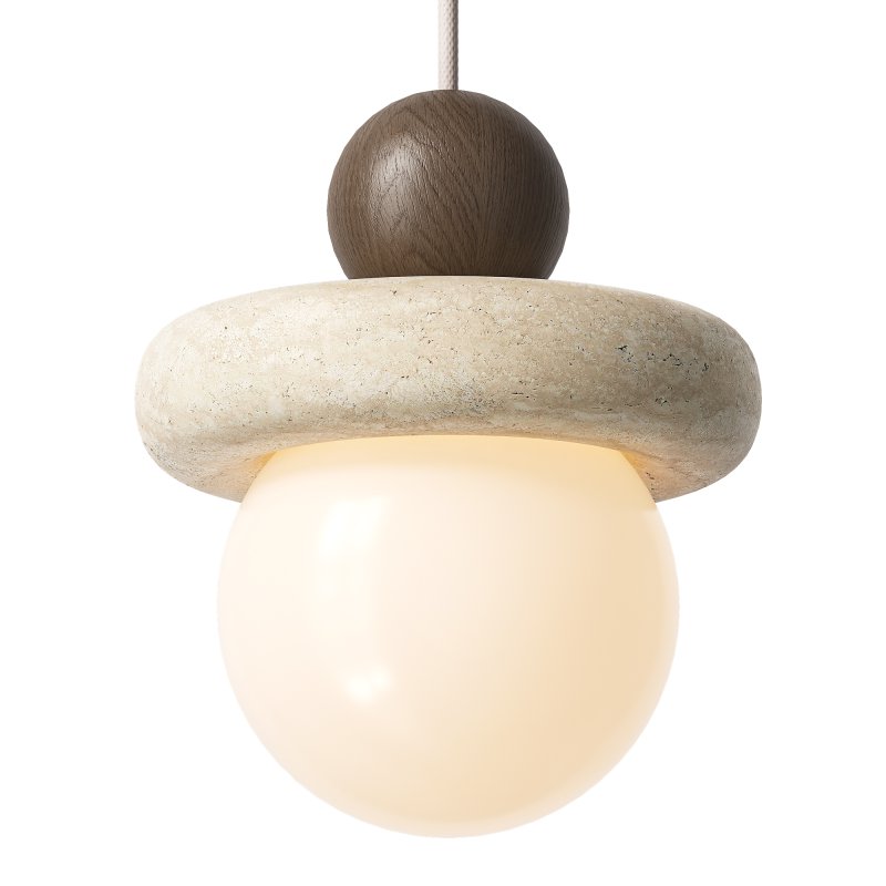 Traditional Japanese Wabi Sabi Pendant Lamp - Image 2