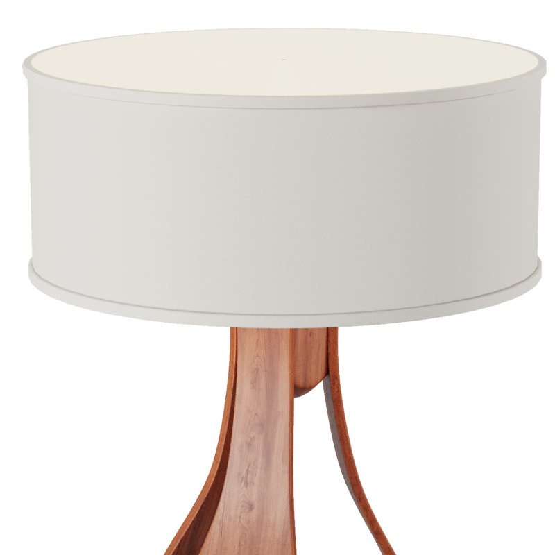 Chloe in Walnut Table Lamp - Image 6