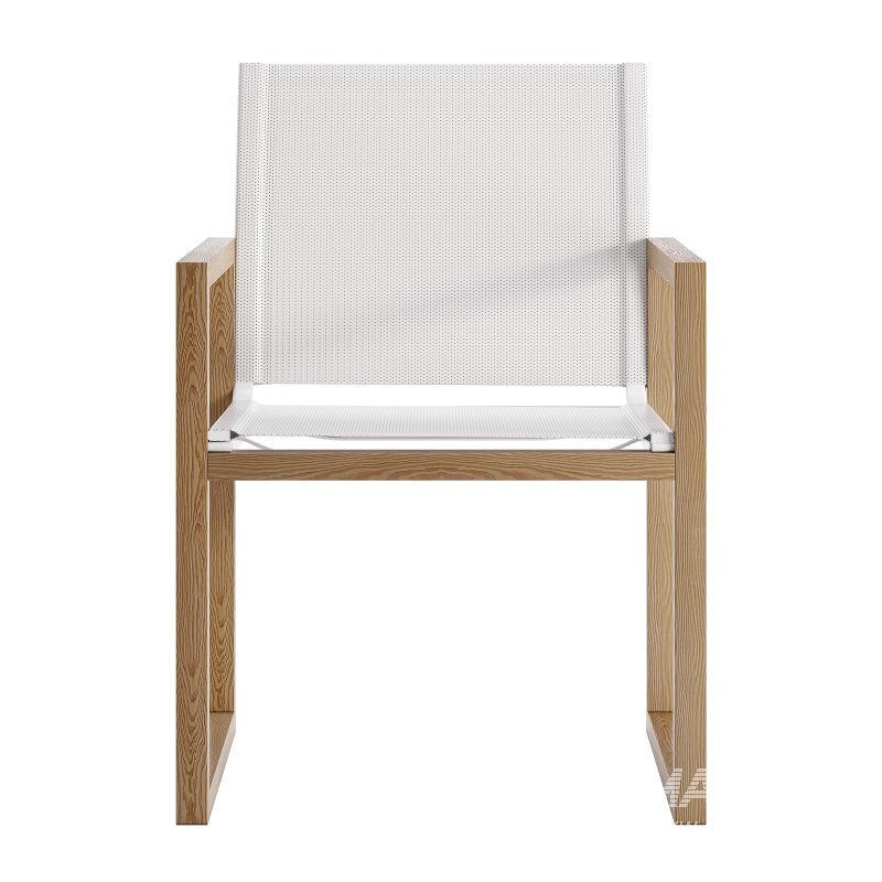 Hayman Teak & Aluminum Dining Chair-harbour - Image 4