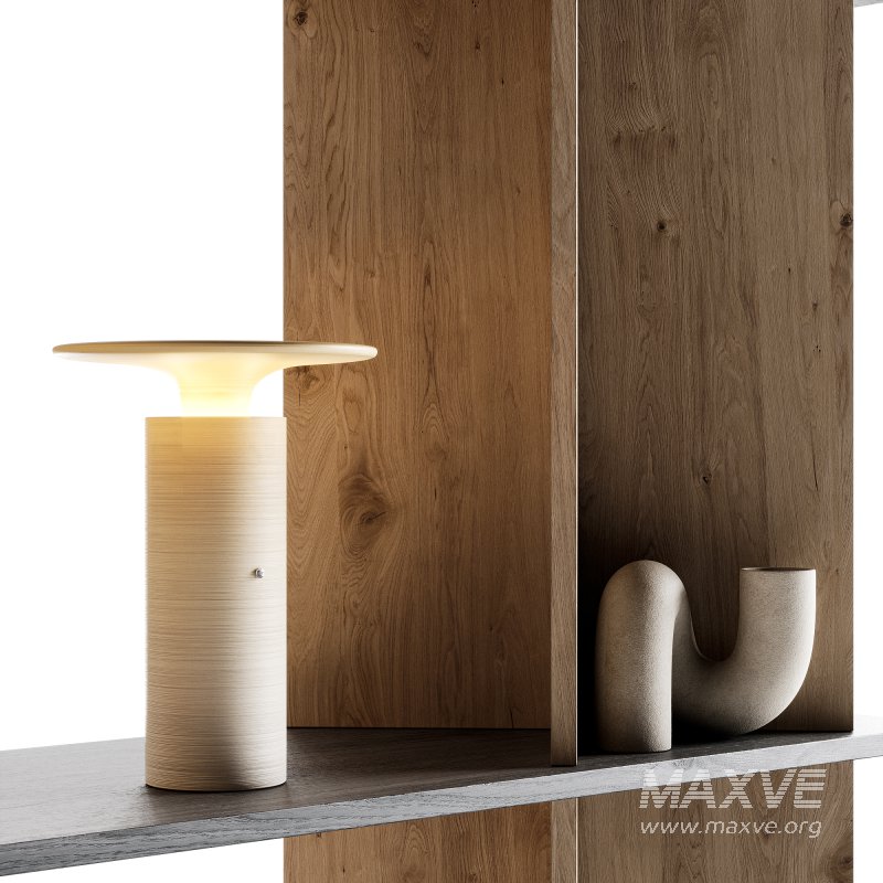 Minimalistic wooden Rack with decor - Image 13