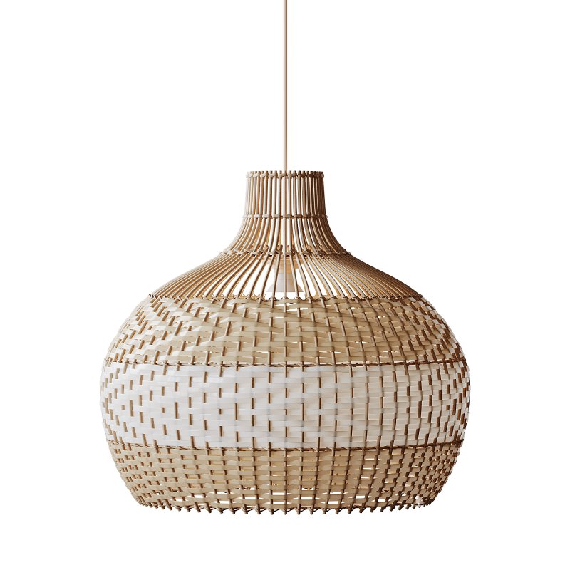 Lampshade Rattan Pendant Light - Image 8