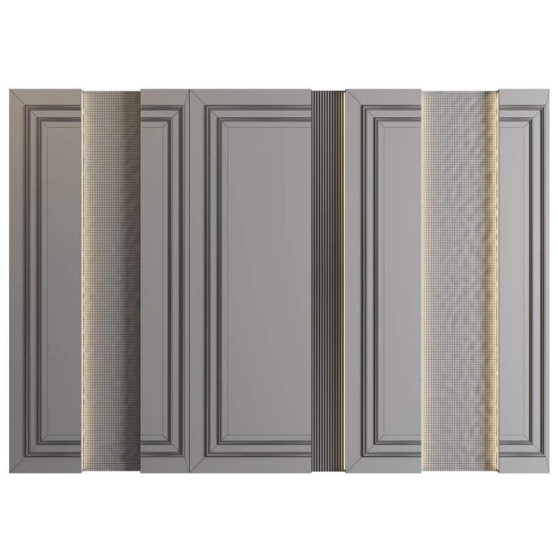 Stainless Steel Wave Panel Wall Decor - Image 3