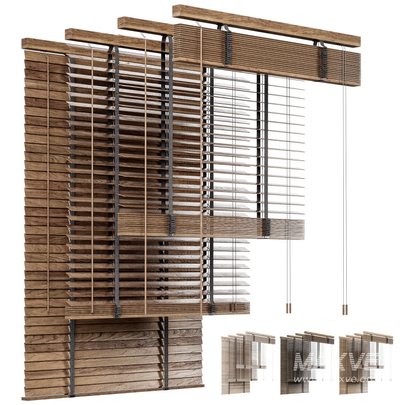 Wooden blinds curtains - Image 6