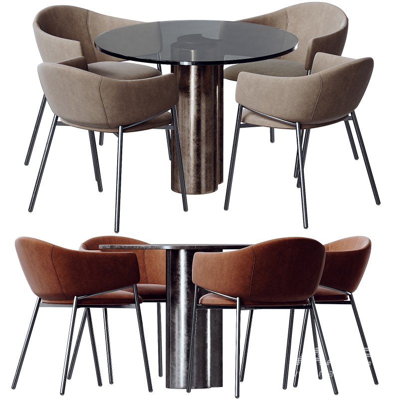 Dining set 05 - Image 1