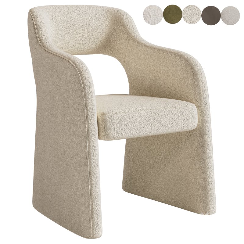Fintan Boucle Dining Chair - Image 5