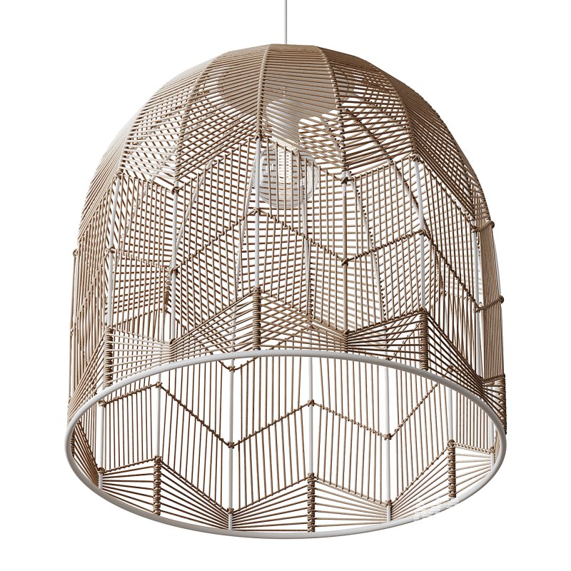 Basket Rattan Pendant Light Shades - Image 3