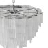 Round pendant chandelier made of ribbed glass light - Thumbnail 7