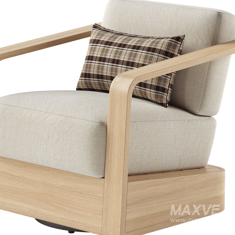 Sonoma Outdoor Teak Swivel Chair - Image 6