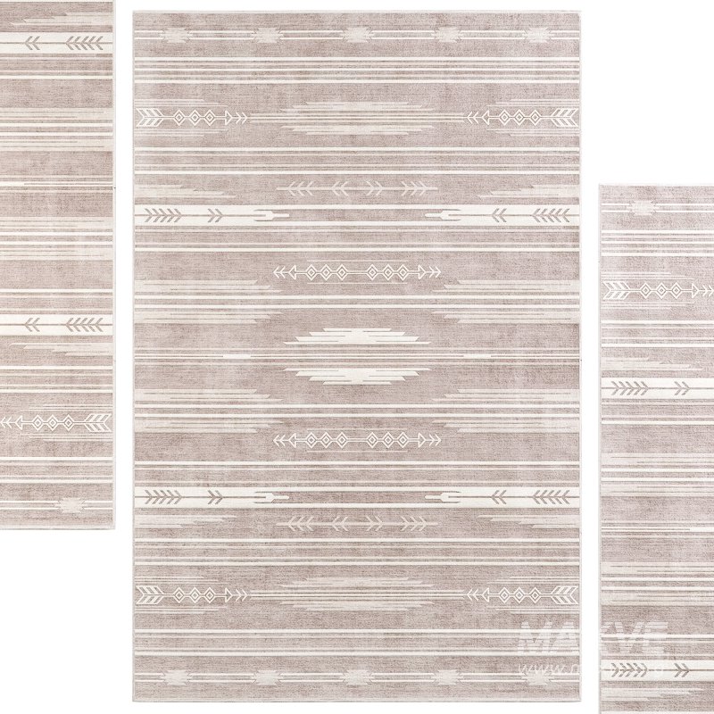 Kehr Bismarck Moroccan Flatweave Beige Area Rug - Image 2
