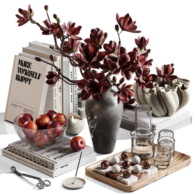 Decorative_Tabletop_with_Magnolia_Touch - Image 1