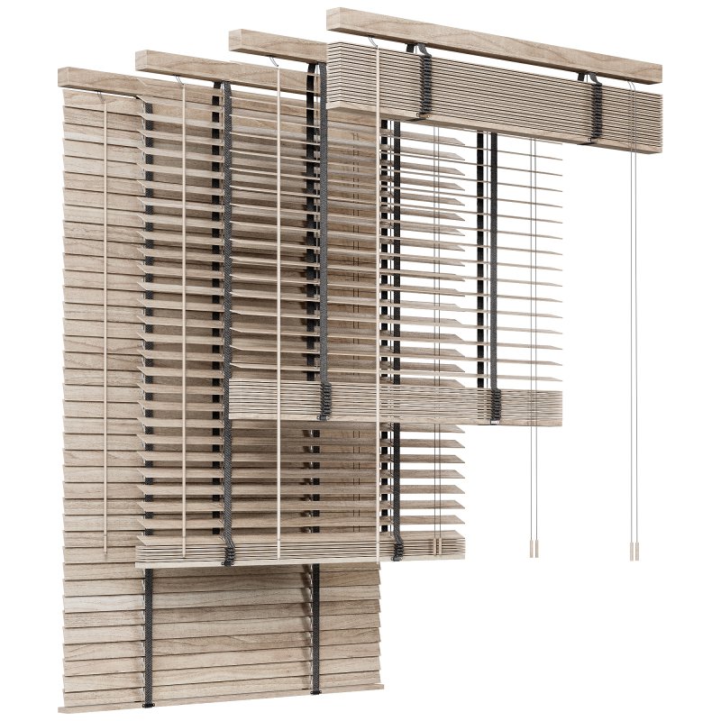 Wooden blinds curtains - Image 2