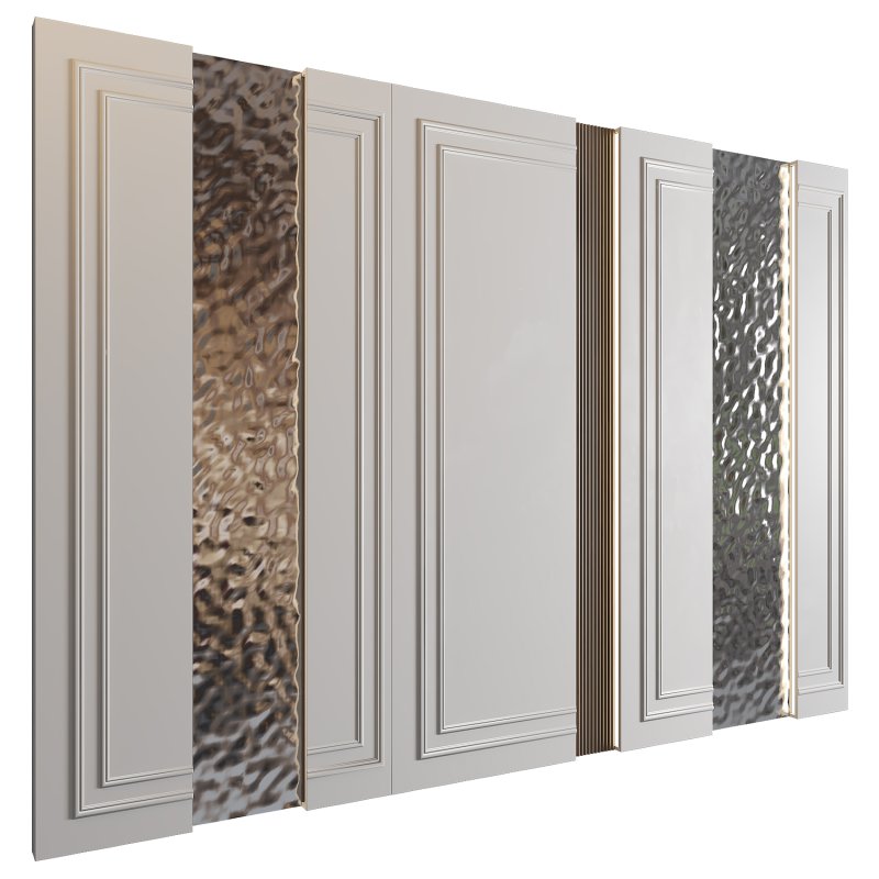 Stainless Steel Wave Panel Wall Decor - Image 2