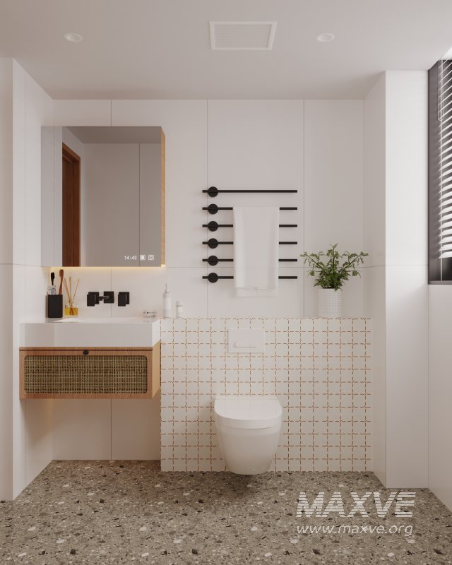 Modern living room and dining room kitchen interior scene - Image 7