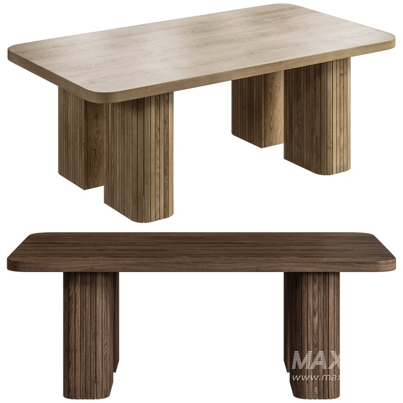 Rectangular dining table - Image 6