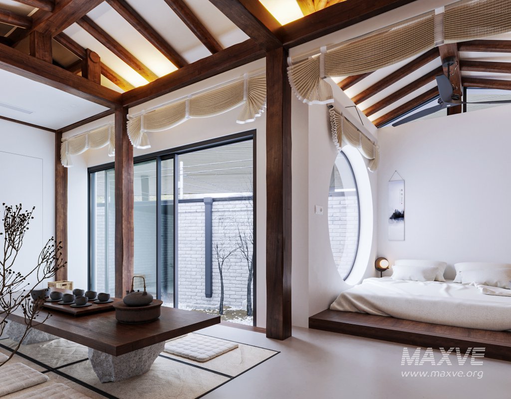 chinese hotel bedroom - Image 4