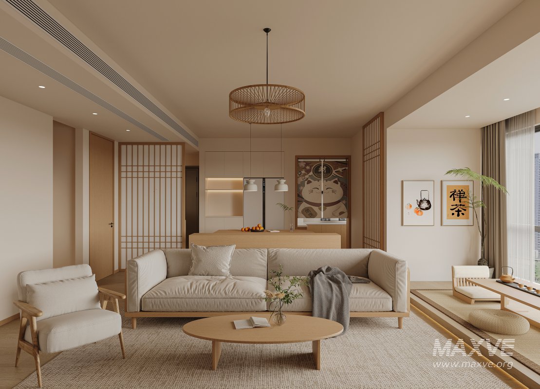 Japanese living and dining room - Image 4