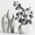 White Magnolia in Glass Vase - Thumbnail 5