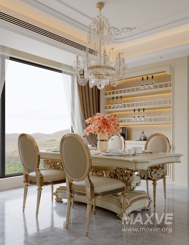 Luxurious classic living room and dining room - Image 2