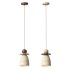 Traditional Japanese Semicircle Travertine Pendant Lamp - Thumbnail 2