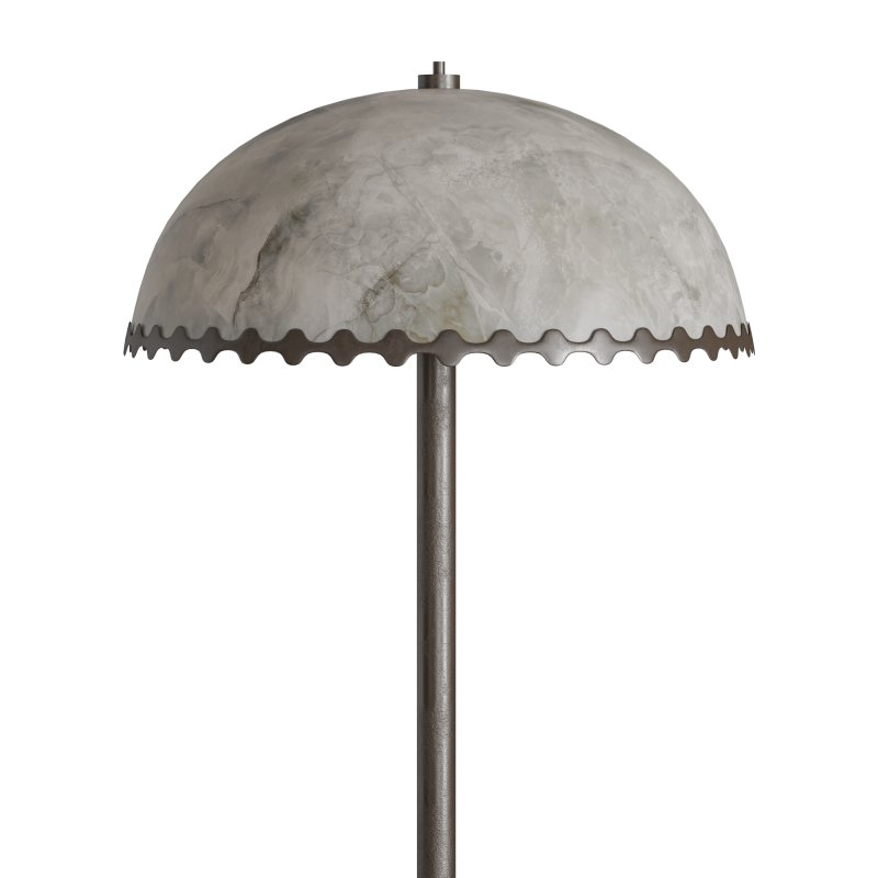 Oceana Black Metal Floor Lamp - Image 4