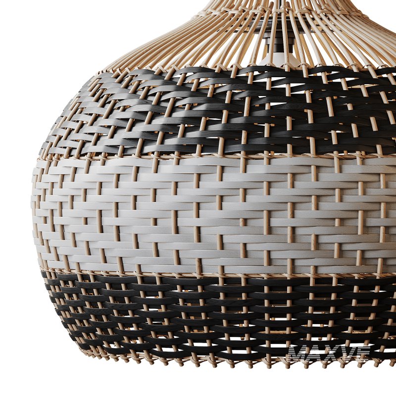 Lampshade Rattan Pendant Light - Image 7