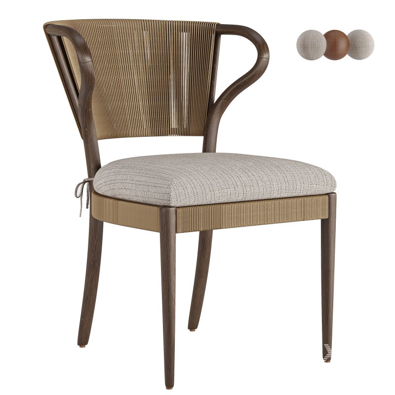 Amira Armless Dining Chair-Fourhands - Image 1